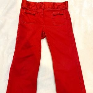 Janie & Jack 3T Red slacks